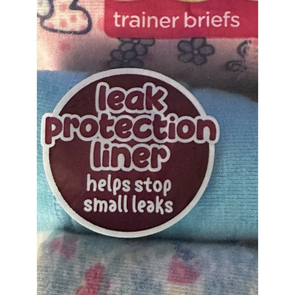 NEW Hanes Toddler Girls Size 2T/3T Potty Trainers Brief Underwear 3 Pack